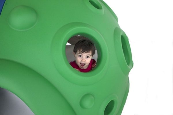 Moon Crater Climber - Child Looking Out From Hole