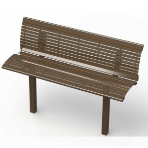 Richmond Steel Bench with Back
