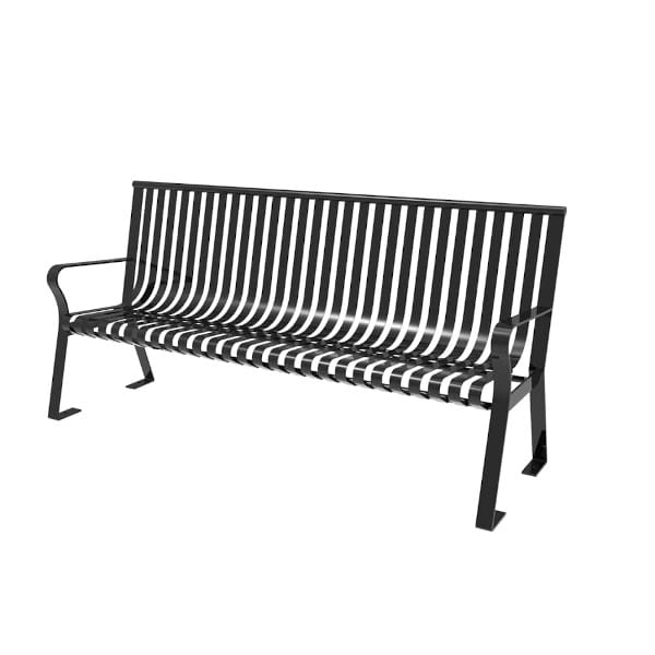 Downtown Bench with Back